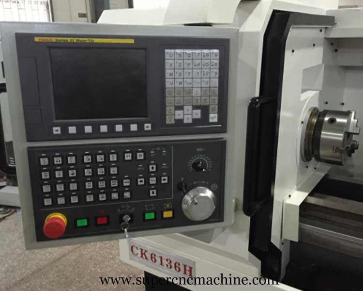 Metal Cutting CNC lathe Machine CK6136H Export To Chile